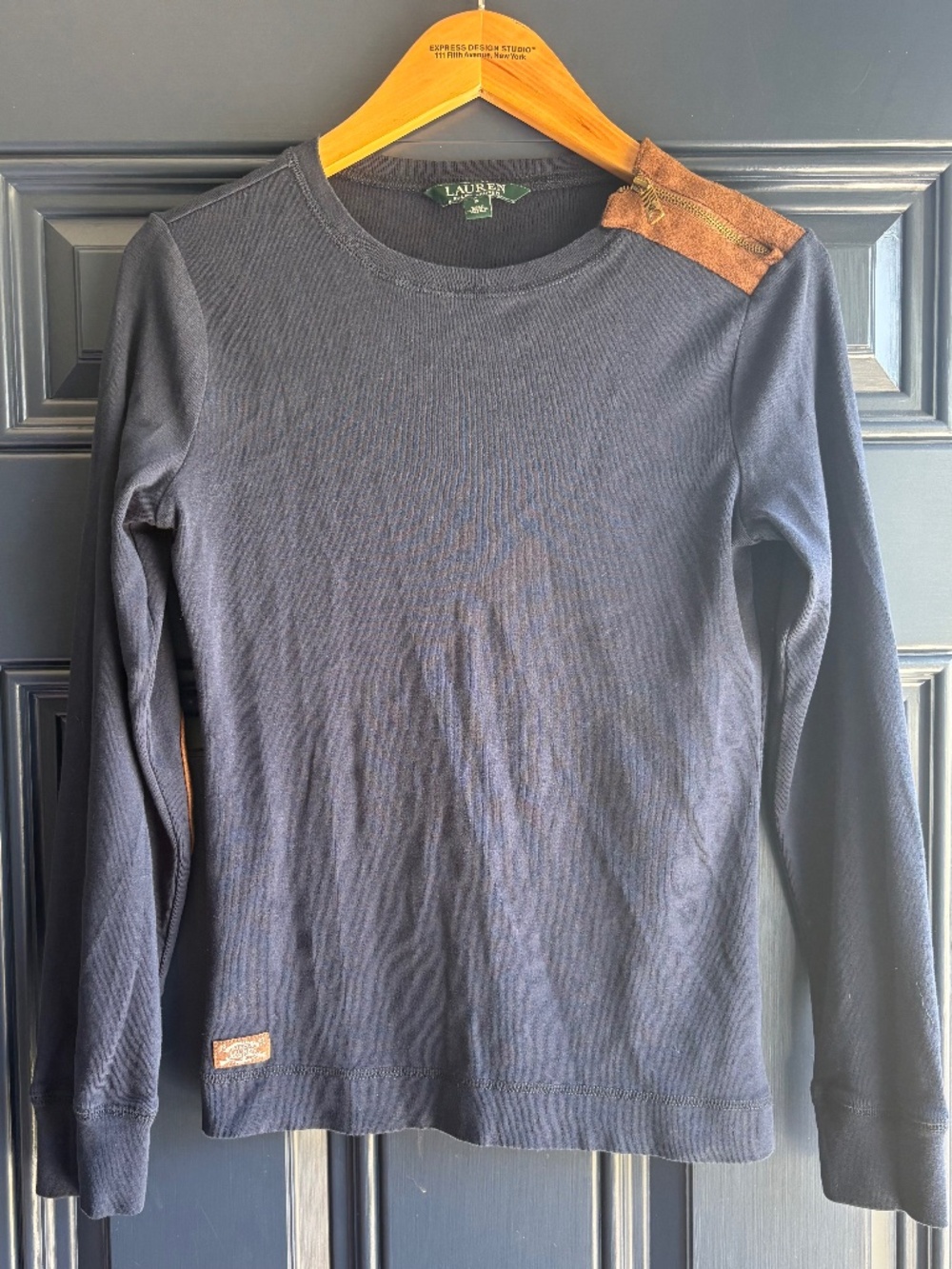 Ralph Lauren Shirt with Suede Accents